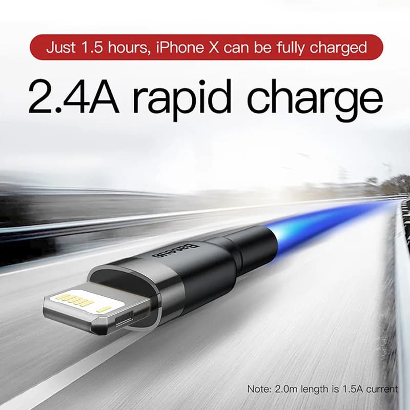 Cavo USB di ricarica rapida 2.4A per modelli iPhone
