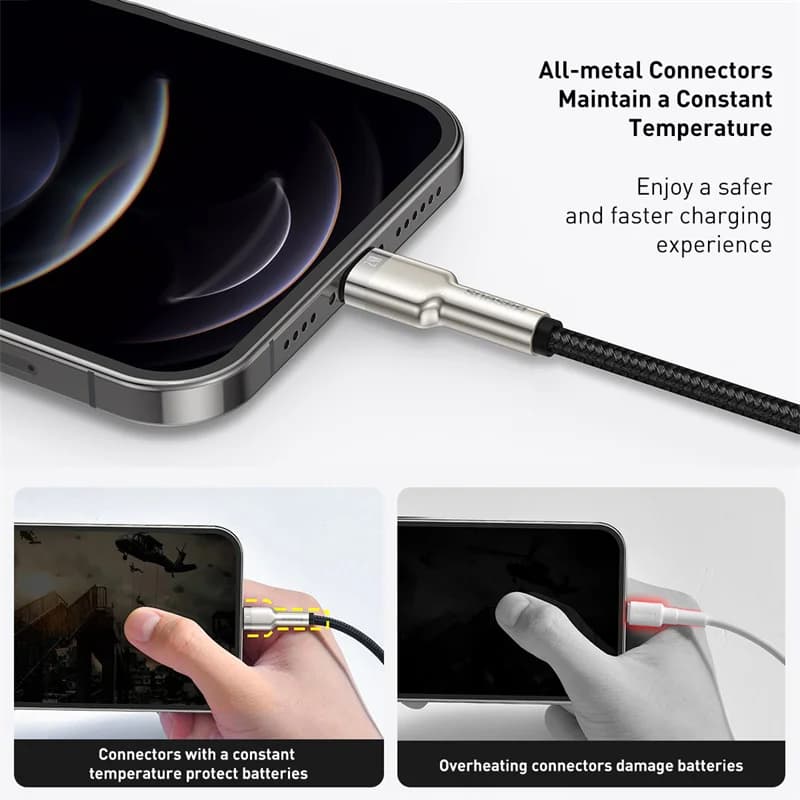 Cavo di ricarica rapida USB-A a Lightning da 2,4A